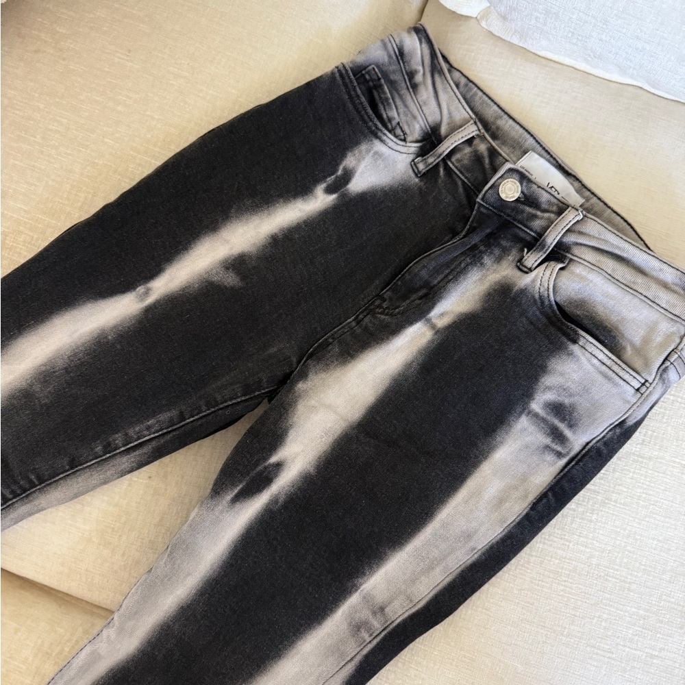 VERVET Black and Gray Tie-Dye Skinny Jeans - Picture 4 of 8
